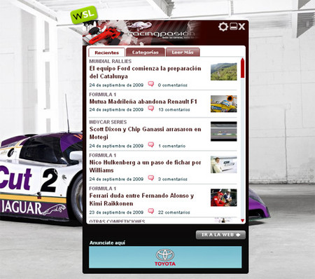 Racingpasión y todo WeblogsSL en tu escritorio