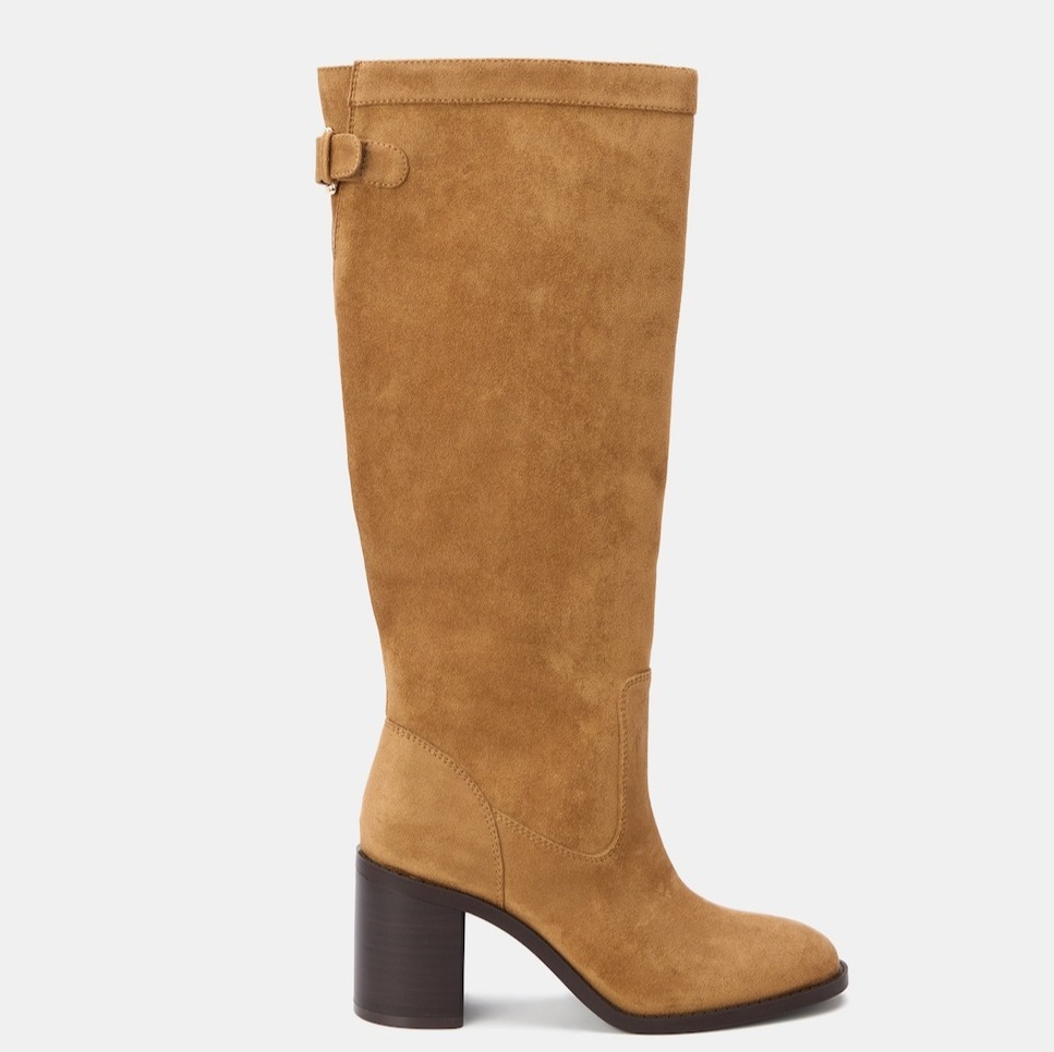 Tintoretto - Botas de tacón de mujer estilo campera.