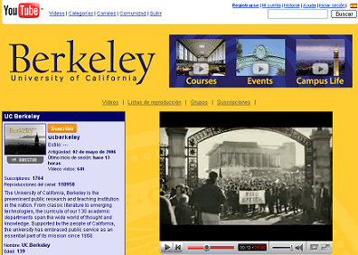 Clases gratis de la Universidad de Berkeley a través de YouTube