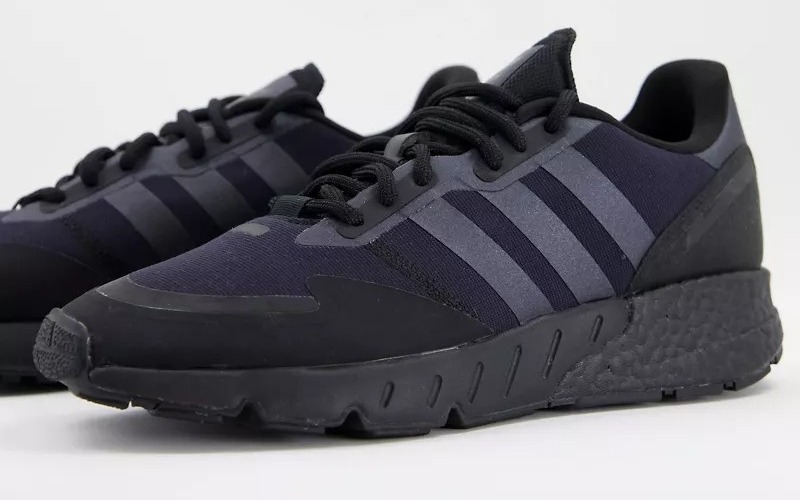 Zapatillas de deporte con diseño negro triple ZX 1K Boost de adidas Originals