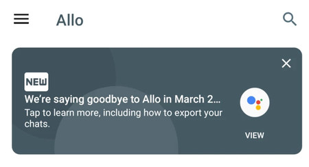 Cómo exportar tus chats de Allo