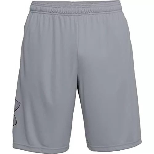 Under Armour Tech Graphic Short Pantalones cortos, Steel, L Hombre