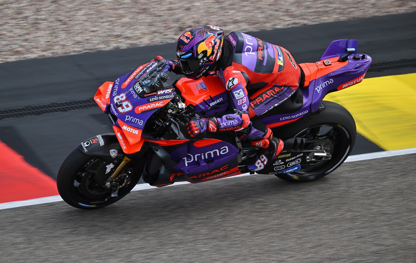 Jorge Martín marca territorio en la Sprint de Alemania y Miguel Oliveira pesca su primer podio con Aprilia 