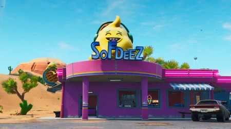 Desafío Fortnite: dónde conseguir el Fortbyte 6 accesible con ¡Yuju! Hazle un gesto a una heladería en el desierto. Solución