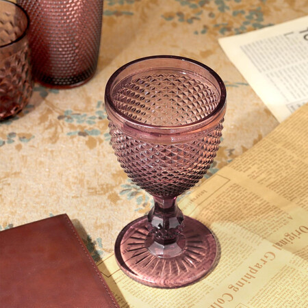 Oeyan Set De 4 Copas De Vino Vintage Purpura