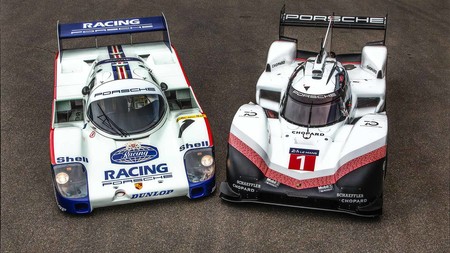 Porsche 919 Hybrid Evo y Porsche 956 C