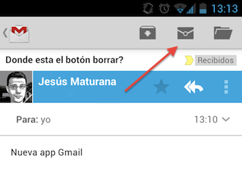 Dónde está borrar en Gmail