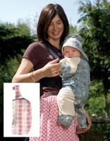 Traje protector de sol para el bebé que va en mochila 