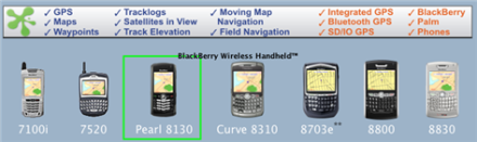 Blackberry 8130 o Pearl 2 podría llevar GPS