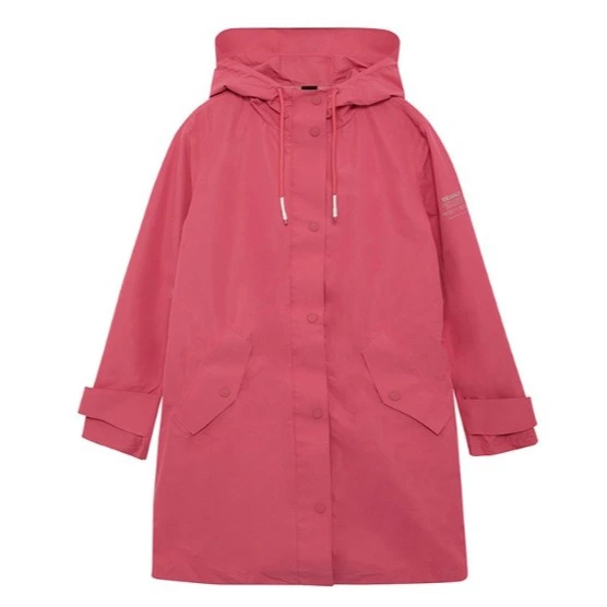 Ecoalf Abrigo largo de mujer relaxed fit cierre con snap