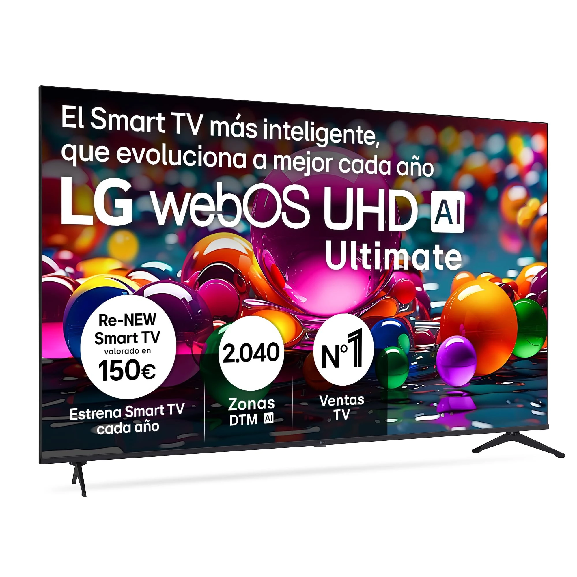 LG 75UA75006LA TV 75" UHD 4K con IA, HDR10 Pro, WebOS 25 y Dolby Digital Plus