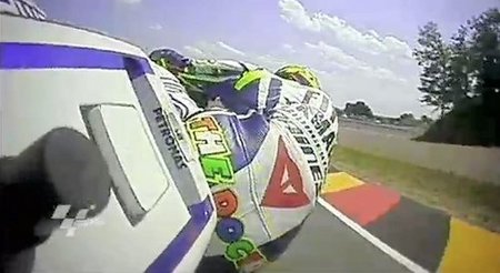 La cámara giroscópica en la moto de Valentino Rossi