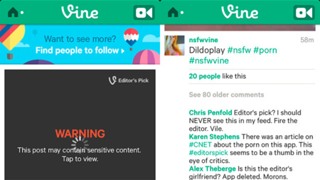 Vine sólo para usuarios mayores de 17 años como respuesta a los problemas con contenidos pornográficos