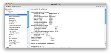 Comprueba el estado de tus baterías desde el Perfil del Sistema