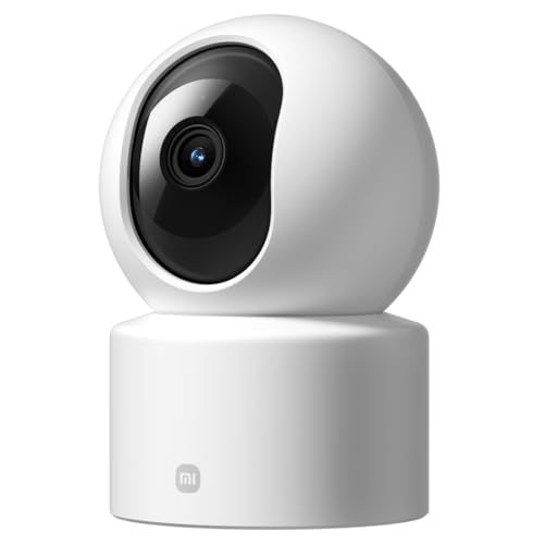 XIAOMI Smart Camera C301 - Cámara de vigilancia con resolución 2K 2304p (3MP), 360°, visión Nocturna, detección de Movimiento con IA, admite Tarjeta SD, Blanco (Versión ES)