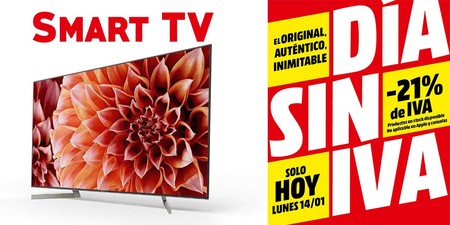 Las 19 mejores ofertas en smart TVs en el día sin IVA de MediaMarkt