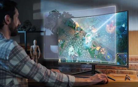 Monitor Curvo Nuevo Barato Descuento Rebaja