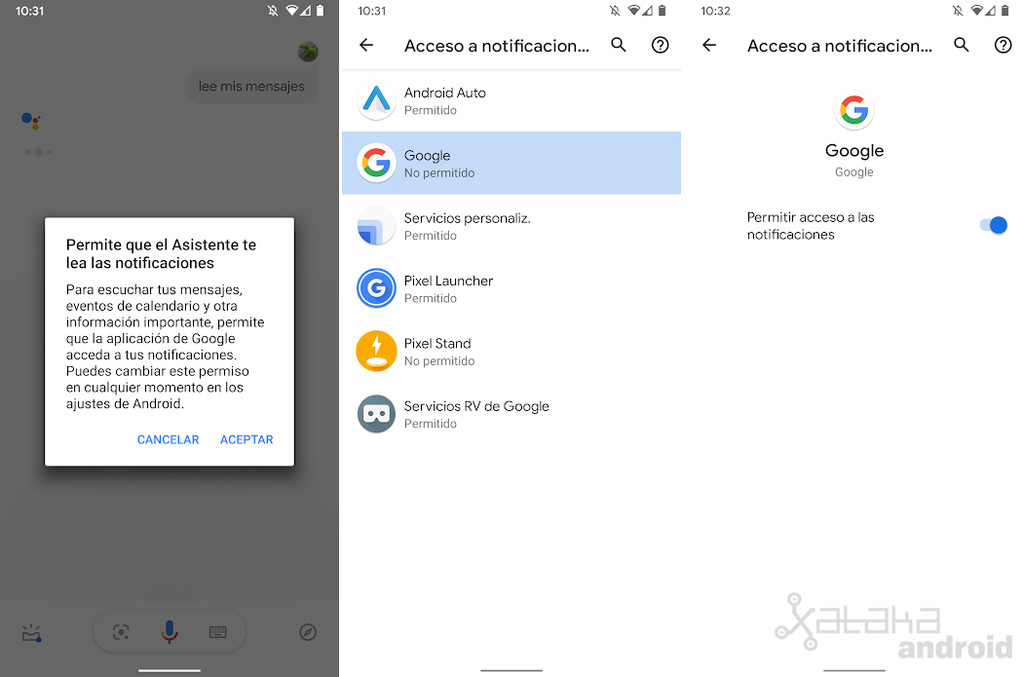 Cómo leer y responder mensajes con el Asistente de Google