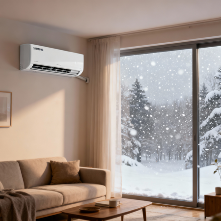 aire acondiconado en invierno