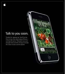 Apple comienza a enviar emails sobre el iPhone: "Hablaremos pronto".