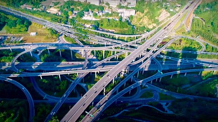 Intercambiador de Huangjuewan en Chongqing (China)