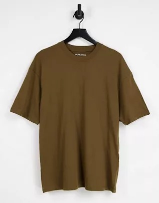 Camiseta marrón extragrande de Jack & Jones Originals