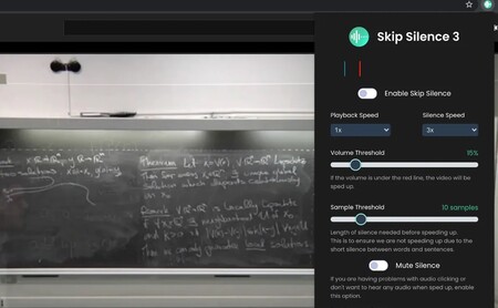 Evita silencios en vídeos y audios con esta extensión gratuita para Chrome