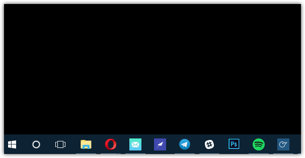 Barra De Tareas Con Icono De Cortana