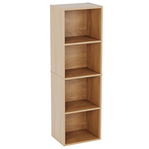 Vida Designs Estantería Oxford Cube, Roble, 4 Niveles