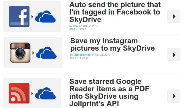 SkyDrive llega a IFTTT, con más oportunidades para aprovechar nuestro espacio online