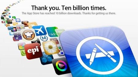 Apple llega a 10.000.000.000 de apps bajados