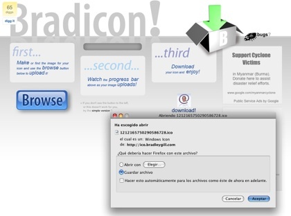 Bradicon convierte cualquier imagen en un icono