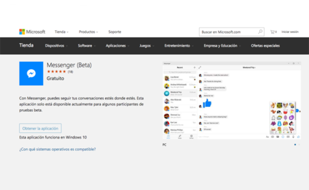 Ya puedes descargar Facebook Messenger Beta en Windows 10 para PC y tabletas