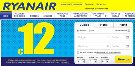 Vuele con Ryanair desde 12 euros