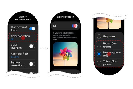 Samsung One Ui 4.5 Accesibilidad