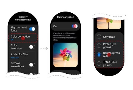 Samsung One Ui 4.5 アクセシビリティ