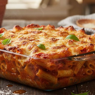Rigatoni al horno, la receta italiana con salsa de tomate que promete resolver la cena en 30 minutos