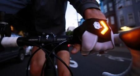 Guantes para bicicleta con LED indicadores de dirección