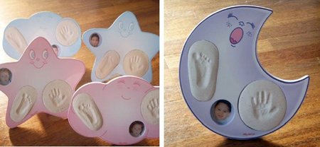 Baby Deditos: marco para foto y huellas del bebé