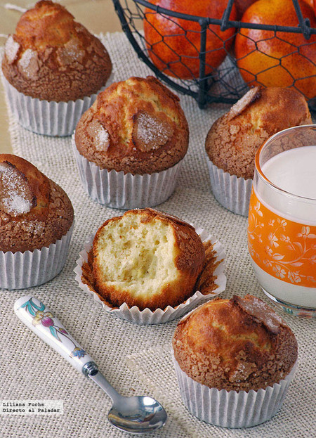 Magdalenas de leche evaporada y azahar. Receta