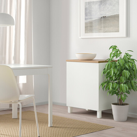 Besta Estante Con Puerta Blanco