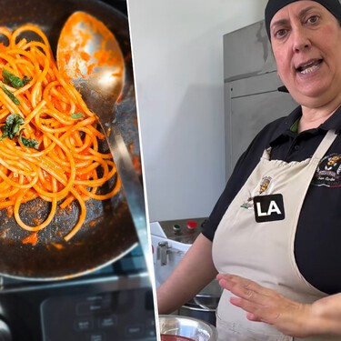 Roberta Cipri, chef italiana, desmiente un mito al hacer pasta: "La acidez del tomate no se quita con azúcar, solo altera el sabor" 
