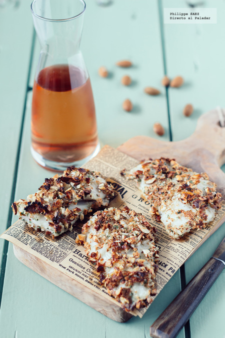 Filetes de pescado en costra de almendras. Receta de Semana Santa