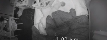 Así son las duras noches de una madre: graba sus continuos despertares nocturnos con dos bebés