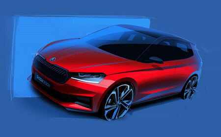 Skoda Fabia Monte Carlo 2022, bocetos