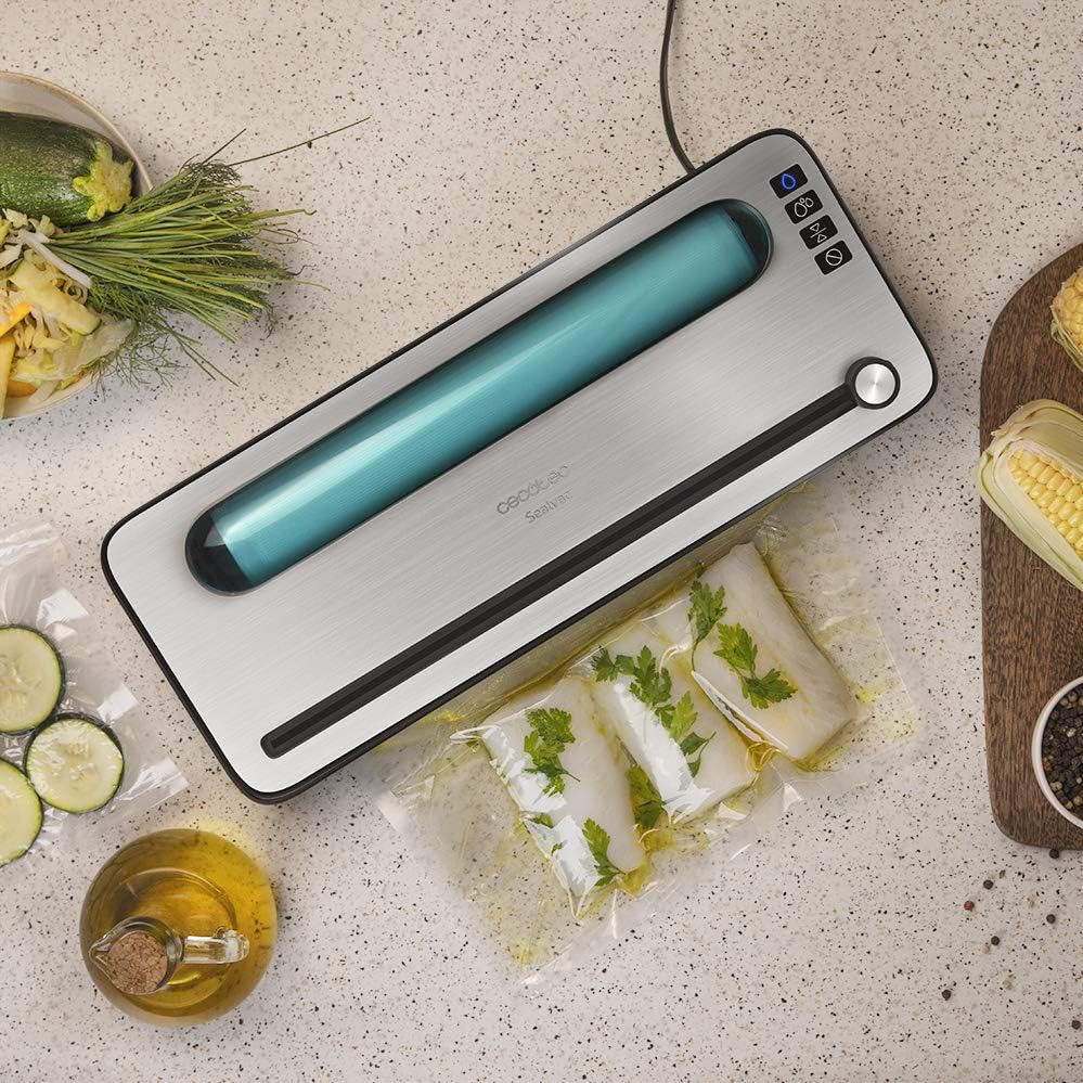 Cecotec SealVac 120 SteelCut Envasadora al Vacío 120W 