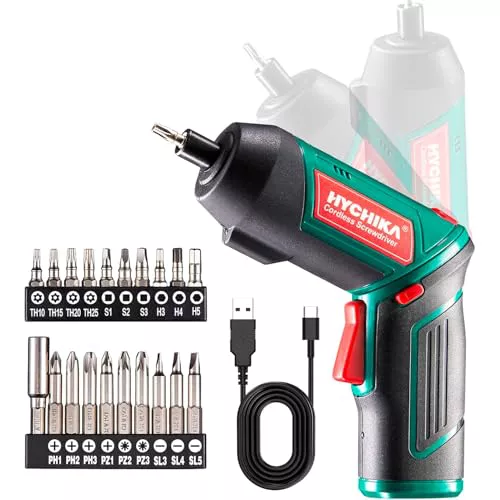 HYCHIKA Destornillador Eléctrico 6N.m, Atornillador Eléctrico Inalámbrico 3.6v 