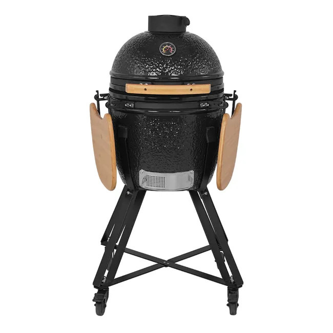 Kamado japonés de acero inoxidable Cookfire - 45 cm negro 