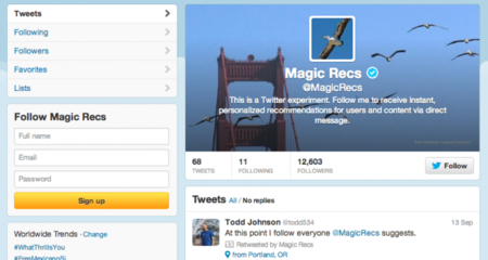 Magic Recs, el misterioso experimento de Twitter