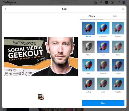 La subida de fotos a Instagram desde el navegador ya está disponible para algunos usuarios: así funciona